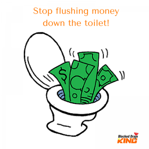 Stop flushing money down the toilet!